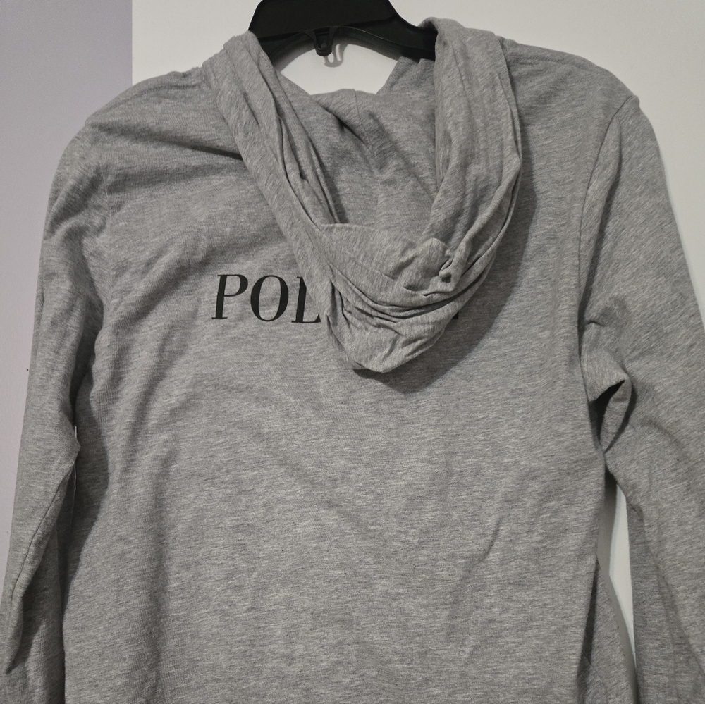 Ralph Lauren Kids Gray Hoodie with Bear Design - Picture 3 of 4